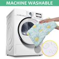 thumbnail image 6 of 60x60in(152x152cm) Square Tablecloth, Waterproof Polyester Table Cover, Wrinkle Resistant & Washable Fabric for Dining, Kitchen, Picnic, Daisy Flowers Print, 6 of 6