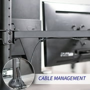VIVO Steel Quad Monitor Desk Mount Adjustable 3 + 1 Stand | 4 Screens up to 32