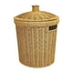 thumbnail image 5 of Cesto para la ropa sucia tejido a mano, cesta de almacenamiento con gran abertura, decorativo. L, 5 of 9