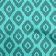 thumbnail image 1 of oneOone Polyester Spandex Turquoise Blue Fabric Asian Ikat Sewing Craft Projects Fabric Prints By Yard 56 Inch Wide, 1 of 4