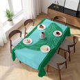 thumbnail image 3 of Turquoise Blue Whale Table Cloth Waterproof Tablecloths, Summer Beach Coastal Modern Art Tablecloth Dining Table Cover for Kitchen Party Tabletop Outdoor, Rectangle Tablecloth 54x108 Inch, 3 of 9