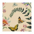 thumbnail image 4 of BANET Spring Square Fitted Tablecloth, Butterfly Botany Florals Wipe Clean Polyester Table Cloth, Fit for Square Table, for Outdoor Picnic Camping and Indoor Kitchen Dining Party Decor, Beige 52*52, 4 of 8