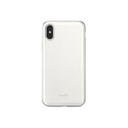 Moshi iGlaze - Back cover for cell phone - polymer - pearl white - for Apple iPhone X, XS