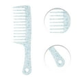 thumbnail image 3 of Unique Bargains 1 Pc Anti-Static Wide Tooth Comb for Curly Thin Hair Plastic Blue, 3 of 3