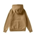thumbnail image 4 of Pop cazadora para niña Demon Hunters Women's Fashion Cat-Ear Crop Top Hooded Sweatshirt （Light Brown）, 4 of 4