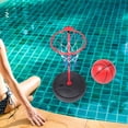 thumbnail image 5 of LOLIPPYY Pool Basketball Hoop Toy 1 Set Inflatable Detachable Round Design for Summer Water Sports Family Fun, 5 of 5