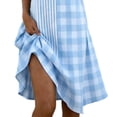 thumbnail image 4 of Women's Dresses Plus Size Lounge Printed Long Sleeve Round Neck Loose Short Nightgown, 4 of 5