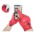 thumbnail image 4 of Guantes Para Motociclista De Piel Rojos Protecciones Y Touch, 4 of 6