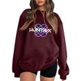 thumbnail image 1 of Moonsky Sudadera pop Demon Hun/er, sudadera Huntrix con cuello redondo, jersey de manga larga para mujer y hombre, ropa de calle, moda urbana (Vino tinto 2XL), 1 of 3