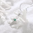 thumbnail image 6 of Fasjewly S925 Sterling Silver Birthstone Necklace for Women,Pearl Bow Pendant Necklace with CZ Birthstone,Jewelry Gift for Her Wife Mom Girlfriend,Birthday Mother’s Day Christmas Gift, 6 of 10