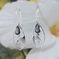thumbnail image 3 of Gorgeous Hawaiian Large Genuine Rainbow Mystic Topaz Ocean Wave Earring, Sterling Silver Mystic Topaz Dangle Earring E8691 Birthday Mom Gift, 3 of 3