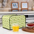 thumbnail image 5 of KLL Green Pears1 Print 4 Slice Toaster Dust Covers Kitchen Small Appliance Cover with 2 Pockets,Can hold Jam Spreader Knife & Toaster Tongs (12.4 x 10.6 x 8.2), 5 of 6