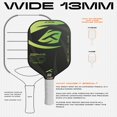 thumbnail image 2 of Zephyr 20, Pickleball Paddle 13mm Carbon Fiber, Consistent Performance, Power Play With Bag, 2 of 5
