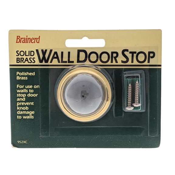 Brainerd Wall-Mount 2-1/2" Diameter Concave Rubber Wall DoorStop 952XC