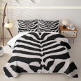 thumbnail image 2 of Erosebridal Zebra Stripe Bed Spread Queen,Animal Line Queen Coverlet Set For Girls,3-Piece, 2 of 7