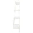 thumbnail image 6 of Tcbosik Ladder Shelf, 4-Tier Bookshelf with Metal Frame, Storage Rack for Home Office, Living Room, Bedrom, White, 6 of 7