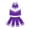 Purple, variant on TiaoBug Kids Girls Cheerleading Costume Sleeveless Top with Pleated Skirt Set