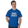 thumbnail image 5 of Quad Goals Weightlifting Barbell Men's Graphic T Shirt Tees Brisco Brands L, 5 of 6