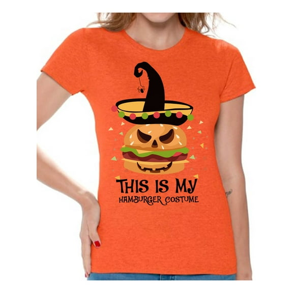 Awkward Styles Halloween T-Shirt Hamburger Shirts for Women