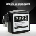 thumbnail image 2 of Water Flow Meter Sensor Flowmeter Fuel Gauge Caudalimetro Gasoline dieselfuelfuelfuel Fuel Oil Flow Indicator Counter DN25 4-digit 0-9999L, 2 of 7