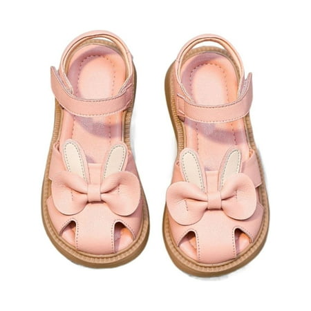 

ZRBYWB Summer New Soft Light Rubber Sole Cute Bow Fashion Non Slip Girls Sandals Summer Shoes