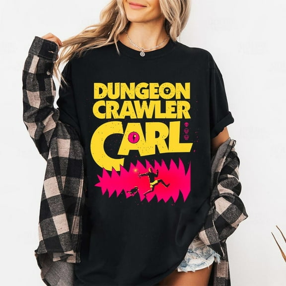 New Achievement Dungeon Crawler Carl Vintage Shirt, Sci-Fi Book Lover Tee, Bookish Apparel for Book Lovers, Gift for Reader,Charcoal Color,Size XL