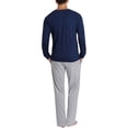 thumbnail image 1 of Babysbule Womens Fall Plus Top Sets Sales Men's Adult Long Sleeved Tops Trousers Button Tracksuit Pyjama Two Set, 1 of 4