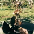 thumbnail image 4 of Metallic Drummer Guitar Windmill, Rock Band Figurine Spinner Windmill Garden Decoration for Outdoor Patio & Yard, Music Gifts, 4 of 5