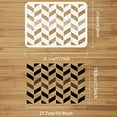 thumbnail image 2 of 1pc Herringbone Geometric Wall Stencil Striped Herrringbone Stencils Template Plastic Chevron Wall Stencils, 2 of 9