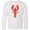 AA-White, variant on Inktastic Lobster Distressed Ocean Creature Long Sleeve Youth T-Shirt