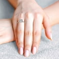 thumbnail image 3 of Auory Solitaire Engagement Rings 3CT Cushion Cut Moissanite 925 Sterling Silver Promise Ring for Women, 3 of 10