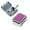Purple, variant on Outdoor Mini Portable Metal Ashtray With Lockable Lid Desktop Pocket Ashtray-Red