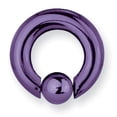 thumbnail image 2 of Designer Titanium Solid Captive 4G (5.2Mm) 1/2 (13Mm) Dia W 8Mm Ball Dre Made In China -Jewelry By Sweet Pea Creations, 2 of 2