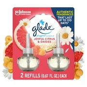 Glade PlugIns Scented Oil 2 Refills, Air Freshener, Joyful Citrus & Daisies, 2 x 1.34 oz