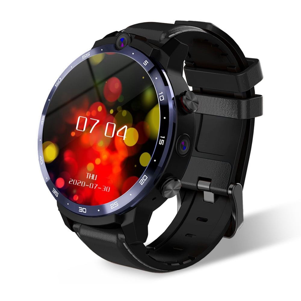 LEMFO LEM12 Pro 4G LTE Smart Watch 4+64GB Android 10.0 Smartwatch 5MP+8MP  Dual Cameras Heart Rate Monitor Pedometer Alarm Clock Calendar Waterproof  