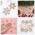 thumbnail image 2 of Gymnture 45pcs Wooden Christmas Snowflake Cutouts for Decoration and Gifts, 2 of 10