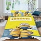 thumbnail image 2 of Minions Conjunto de sábanas temático, trío de piezas, cómodo y amigable con la piel, diseño único, regalo de decoración para el hogar para familiares, amigos y fans,135cm *200cm, 2 of 6