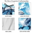 thumbnail image 4 of luoweisi Men's Beach Shorts Quick Dry Swim Trunks with Mesh Lining Dolphin L, 4 of 5
