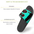 thumbnail image 3 of GZHJMY Stylish Slides for Women Men, Hip-hop artists with microphones on stage Soft Flexible Slip-on Sandals Slippers, 3 of 7
