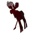 thumbnail image 2 of Northlight Stained Standing Moose Christmas Decoration - 25.5" - Red and Black, 2 of 3