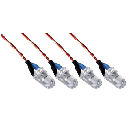 HobbyFlip 3.7v Blue LED Lights Set Night Flying Quadctoper H107-a32 Compatible with DBPower RC Quadcopter Drone