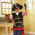 thumbnail image 5 of Melissa & Doug Pirate Role Play Costume Dress-Up Set With Hat, Sword, and Eye Patch, 5 of 9