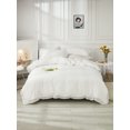 thumbnail image 3 of Move Over White Lace Bedding Sets Queen Boho Chic Duvet Cover Set Washed Microfiber Lace Pattern No Filling, 3 of 9