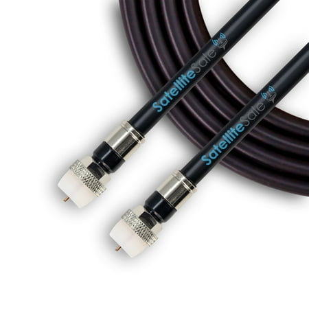 SatelliteSale Digital RG-6/U 75 Ohm Coaxial Cable with F-Type Waterproof Connectors Indoor/Outdoor Universal Wire Black Cord 25 feet - image 7