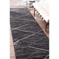 thumbnail image 1 of nuLOOM Thigpen Contemporary Runner Rug, 2' 6" x 14', Dark Grey, 1 of 15