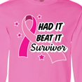 thumbnail image 4 of Inktastic Breast Cancer Awareness Had It Beat It Survivor Long Sleeve T-Shirt, 4 of 5