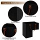 thumbnail image 1 of Organizador Bolsas de almacenamiento para escaleras en forma de L de cestas para escaleras estuches para escaleras (negro) JShteea Libre de BPA, 1 of 7