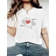 thumbnail image 1 of Camisetas de verano para mujer, manga corta, cuello redondo, casual, lindo, con gráficos, camisetas básicasWomen's Fashionable LOVE YOU Print T-Shirt For Valentine's Day - Casual Short Sleeve Crew N, 1 of 6