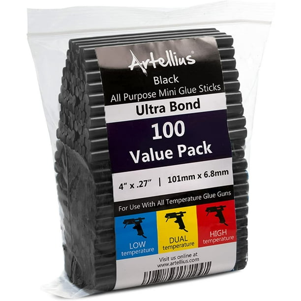 Black Hot Glue Gun Sticks Colored Hot Melt Adhesive Mini Glue Gun