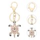 thumbnail image 4 of 1pc Metal Diamond Encrusted Turtle Keychain Chic Tutle Shape Bag Pendant, 4 of 4
